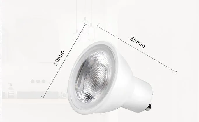 100-240V COB GU10 5W Spot LED Lighting Bulb