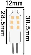 1W Silicone LED G4 Pins Bulb 12V 100lm