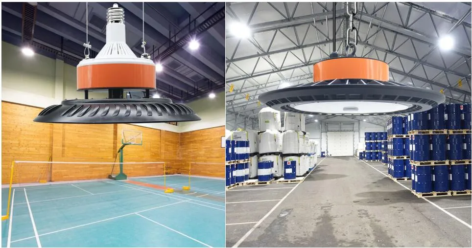 2020 New Arrival IP65 Warehouse Industrial 20000lm 28000lm Ce RoHS 180W 250W UFO LED High Bay Light UFO LED High Bay 200W