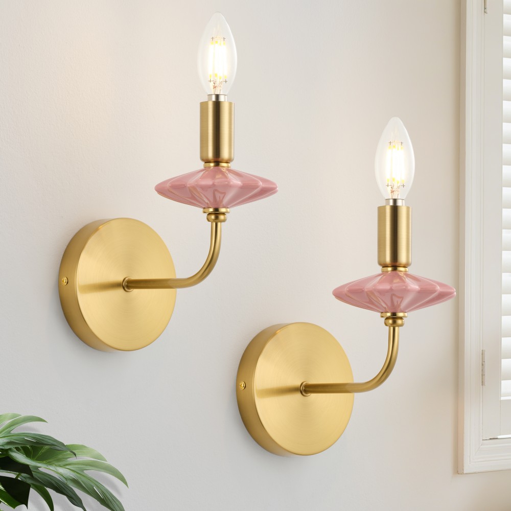 How Does a Pink Ceramic Candle Wall Lamp Enhance Your Living Space?