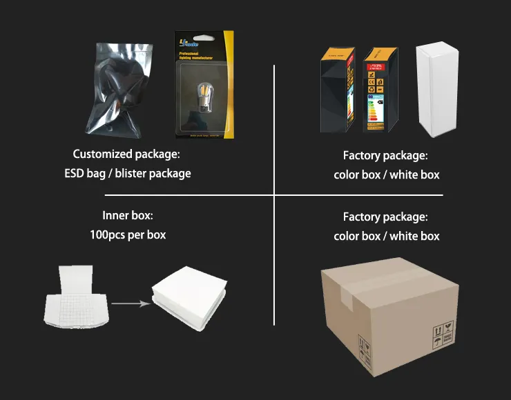 3.5W DC 12V 24V Small Corn E26 E27 LED Bulb