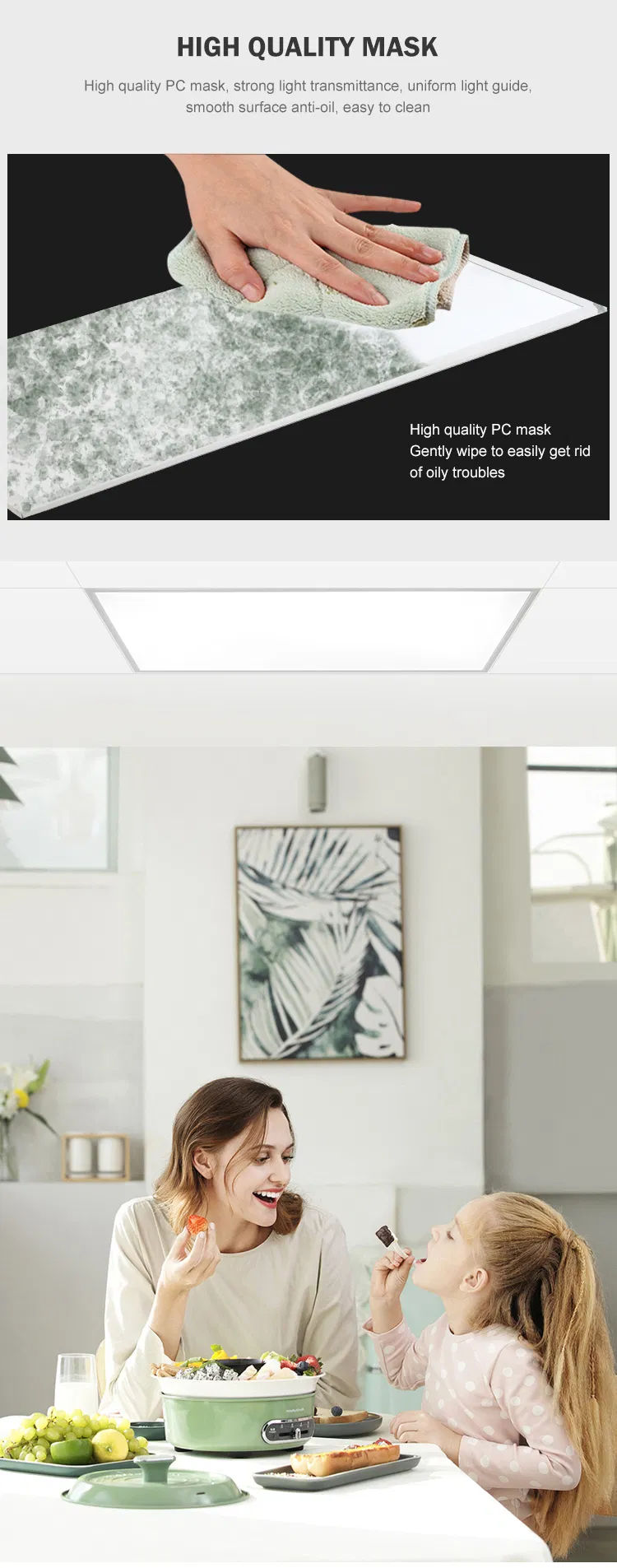 300X300 595X695 24W 40W 48W 52W Tender Flat Lamp Light LED Panel