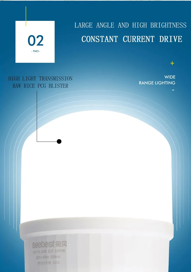 58W E27/B22 2835SMD Chip LED Bulbs