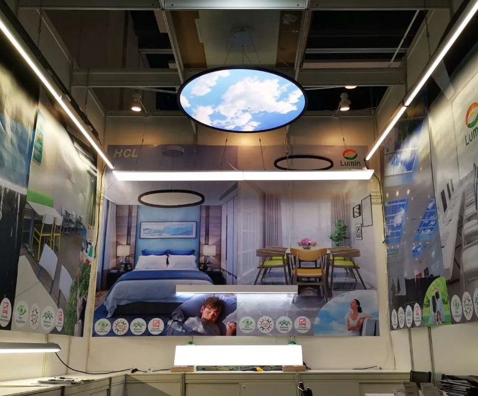 600mm CRI98 Full Spectrum LED Panel Lights Round 1200mm Round LED Pendant Light