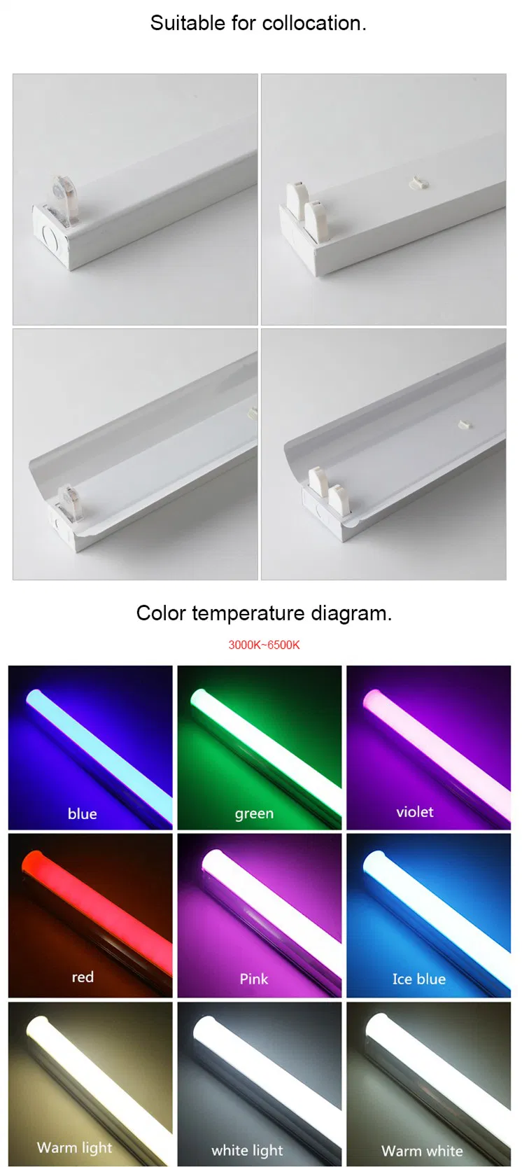 6500K PF0.9 28W High Power Waterproof LED Tube