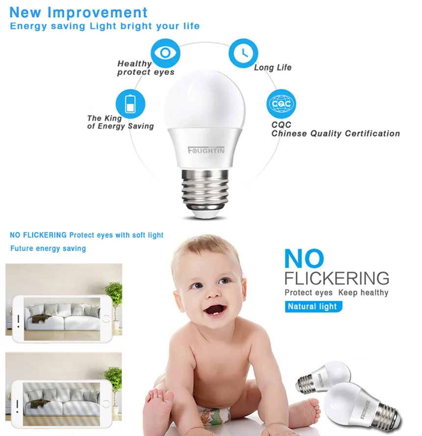 7watts E27 Daylight LED Bulb Parts LED Light Bulb