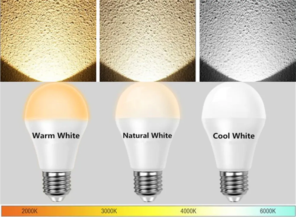 A19 LED Bulb Light E27 Base 170-265V with Ce RoHS Energy Saving Lamp Bulb