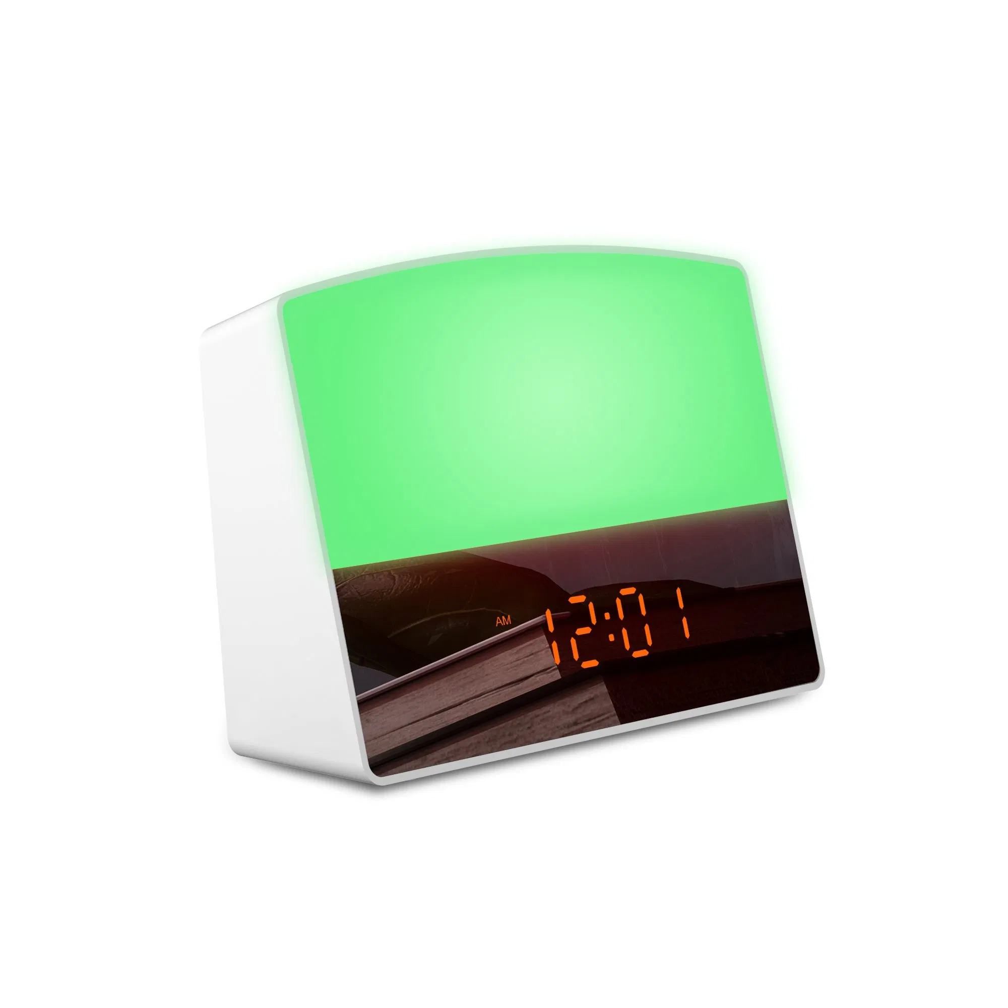 Alarm Clock FM Radio Wake up Light RGB Color Change Sunrise Simulation Wake up Light