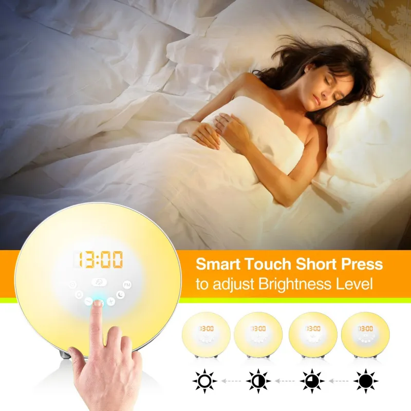 Amazon Most Popular Tuya Smart Nightlight Sleep Trainer - Wake-up Light - Digital Alarm Clock
