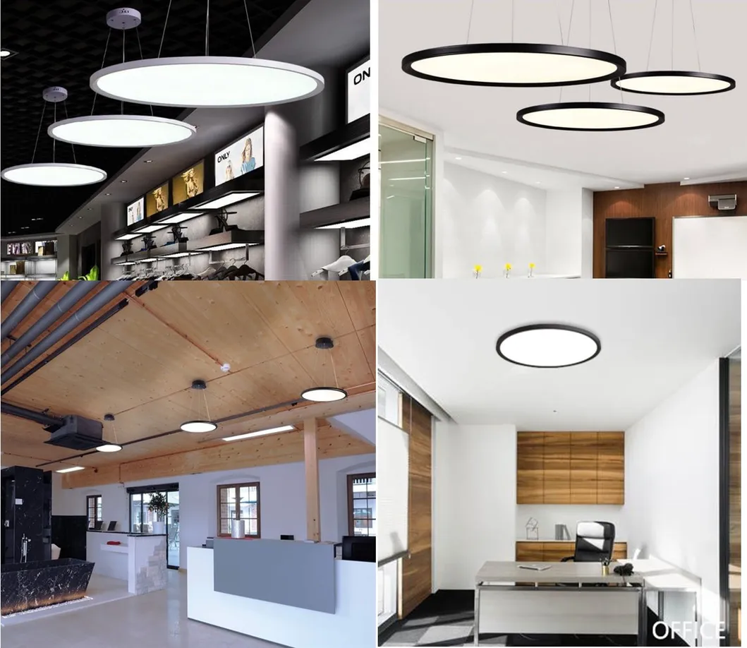 Big Round Edgelit Suspension LED Lamp LED Pendant Panel Lighting