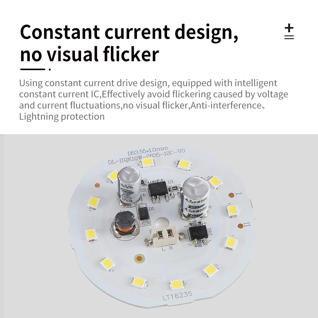 China SKD Parts IC Driver 15W LED Energy Saving Lamp with Flicker-Free Eye Care LED Bulb