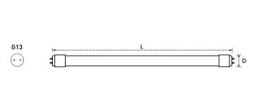 China Supplier IP65 T8 360&Deg Double-Sided PC LED Tube with CE CB RoHS