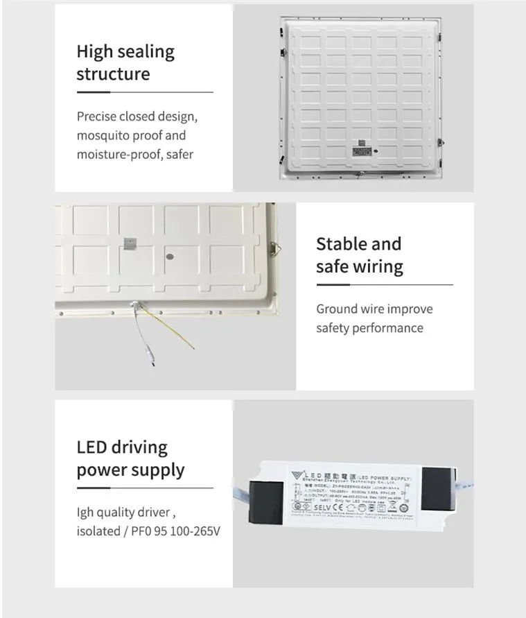 China Supplier LED Panel Light 1200X300 LED Indoor Lighting Panels Recessed LED Light Panel