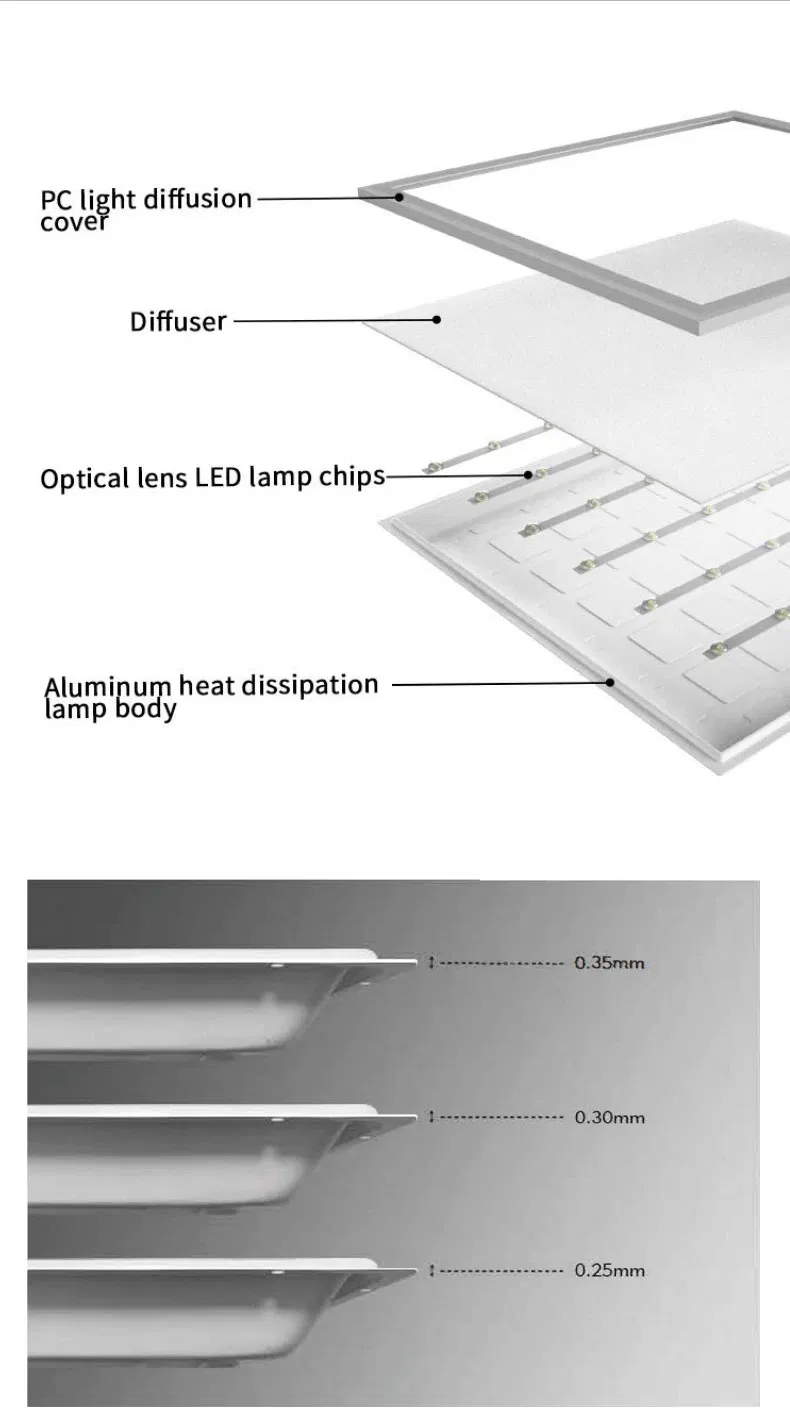 China Supplier LED Panel Light 1200X300 LED Indoor Lighting Panels Recessed LED Light Panel