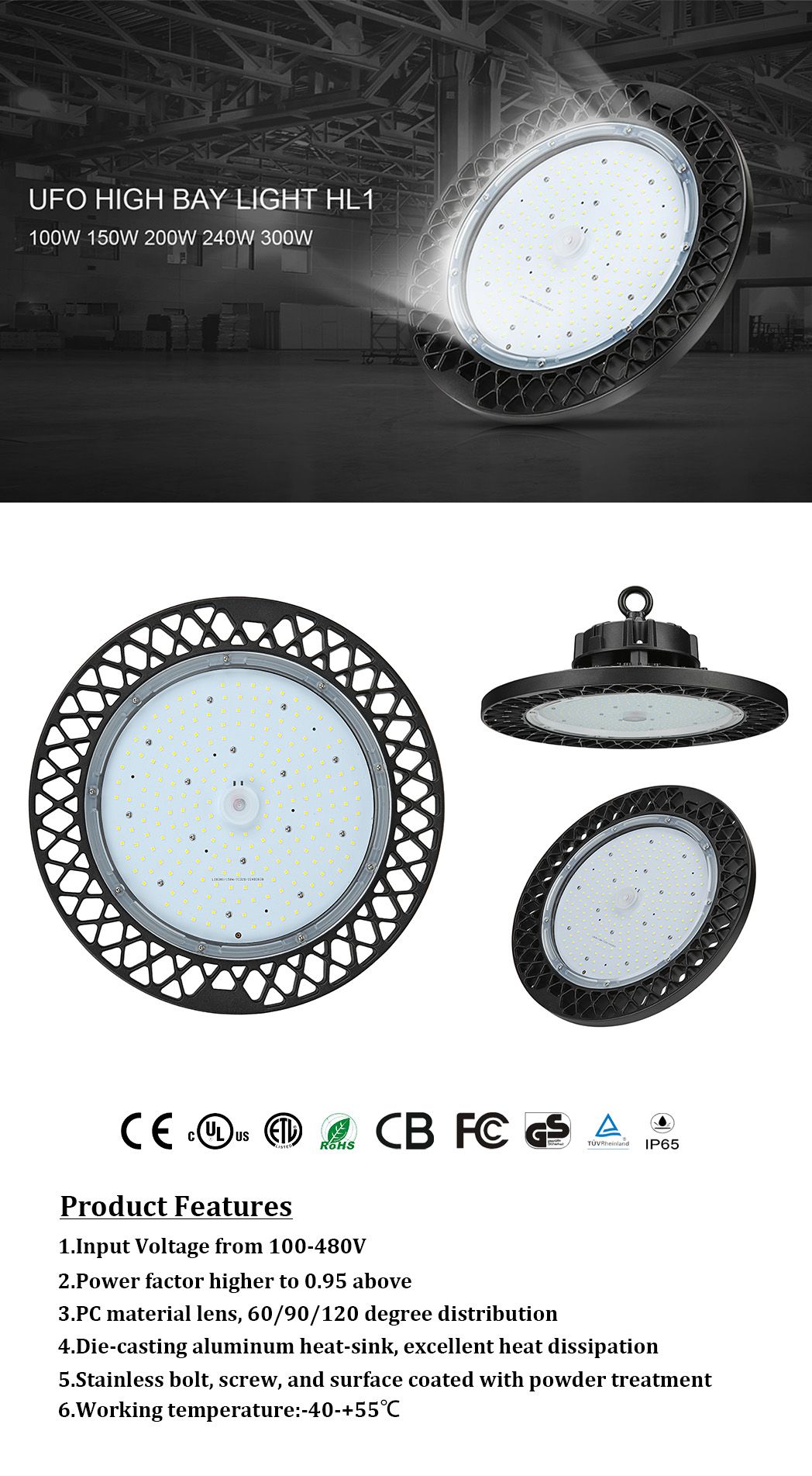 Chinese Factory Professional High Bay Lighting for Sale