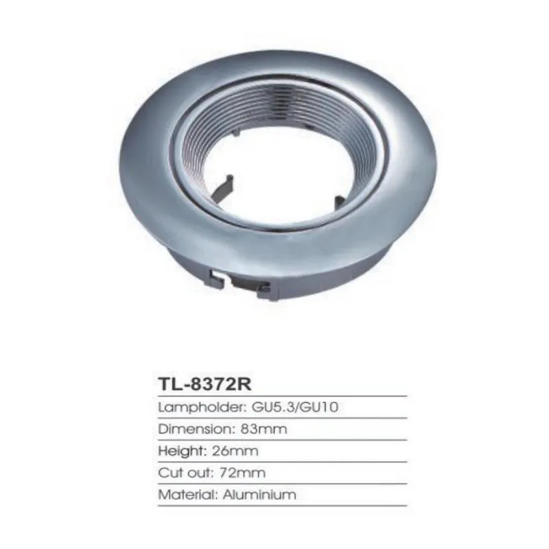 Commercial MR16 GU10 Aluminium Fixed Deep Recessed Anti Glare Downlight