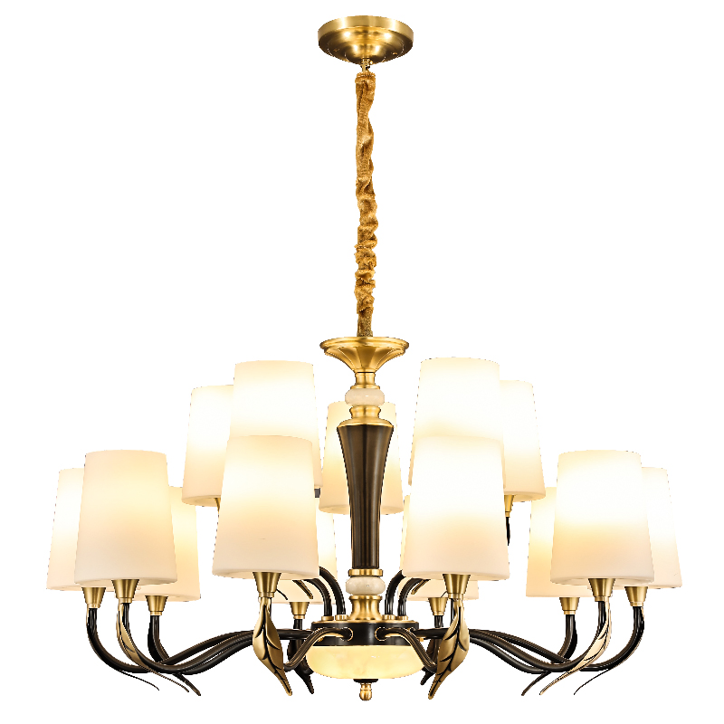 Dafangzhou 128W Light China Black Kitchen Chandelier Factory Lamp Lighting Modern Style Pendant Lamp Applied in Living Room