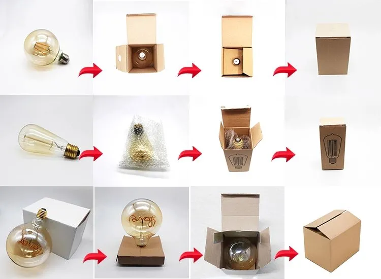 Decorative Single Curved Filament with "Love" "Home" Unique Word Design 5W E27 2000K Vintage Edison LED Golden Light Bulb G125