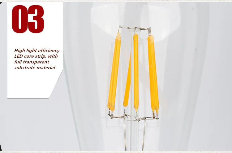 Dimmable Vintage Edison LED Bulb 4W 8W 12W St64 Filament Light LED