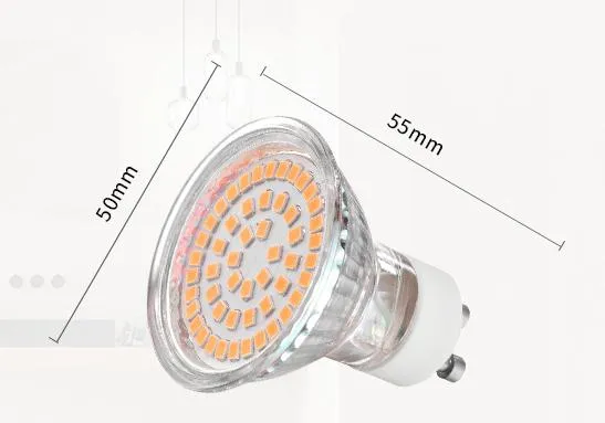 Factory Cheap Price 100-240V GU10 LED Spotlight Lamp 3W 370-390lm