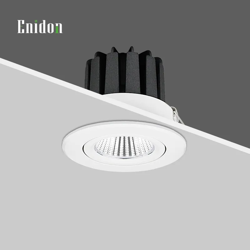 Factory High Quality Ra95 3000K 24 Degree Dali Dimming Flicker Free Black Commercial LED Downlight Ce RoHS SAA