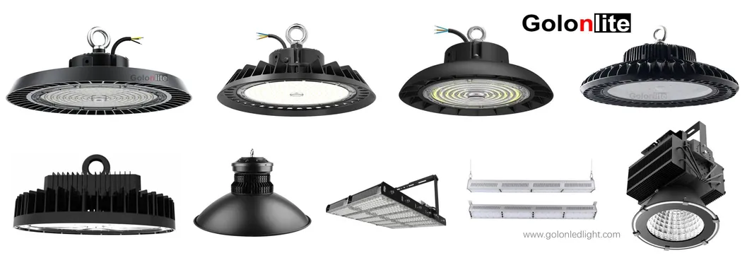 Factory Low Price Fast Delivery Casting Aluminum Ik10 Dimmable Sensor 150lm/W IP66 Waterproof LED Industrial Light 300W 400W 500W 600W LED High Bay Light