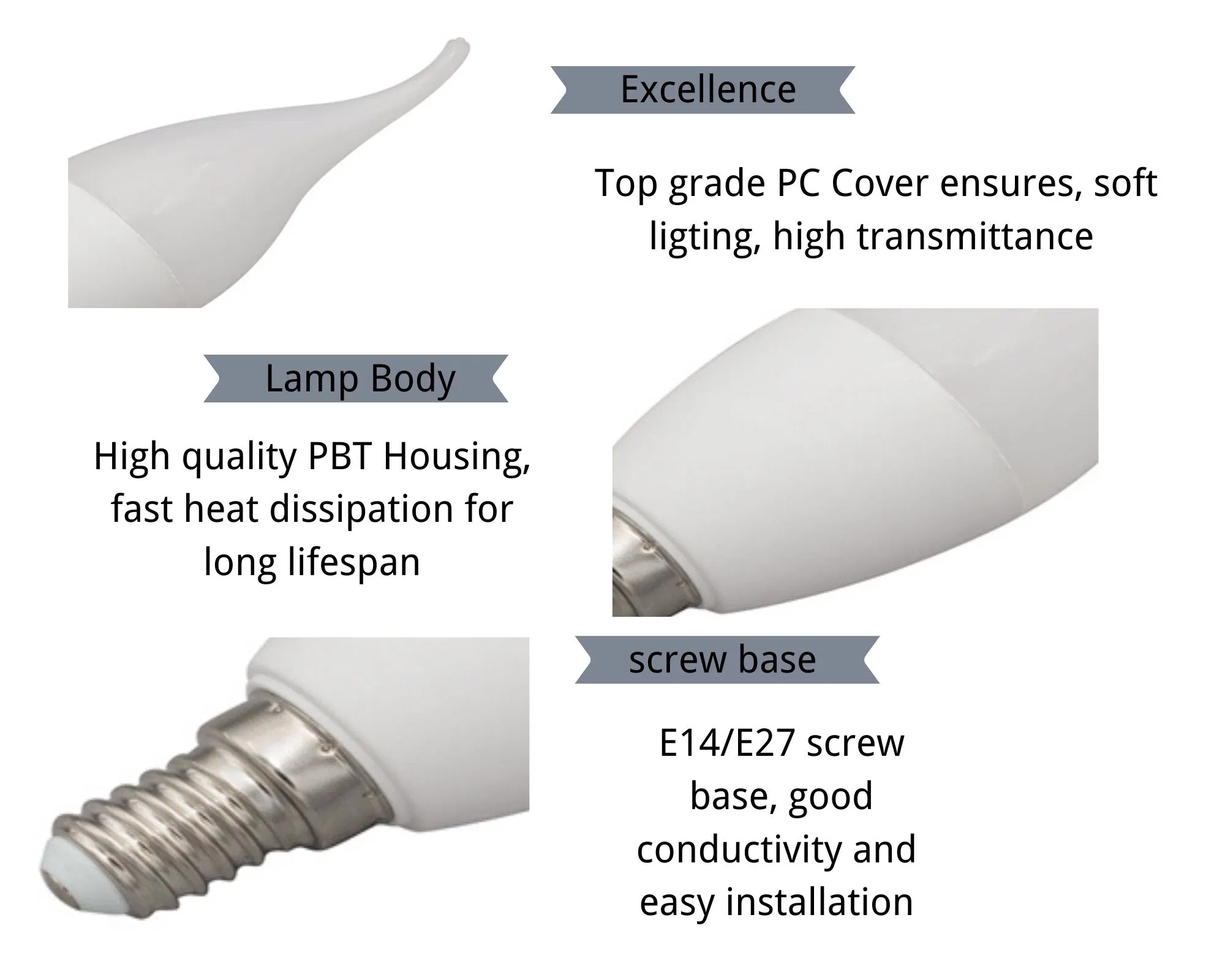 Factory Price, Fast Lead Time and Flexible OEM Service Help to Meet Customer's Demand LED Flame Bulbs