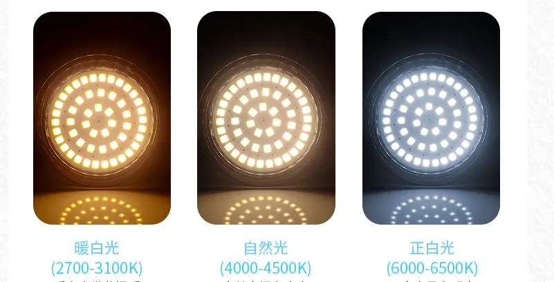 Factory SMD LED Spotlight GU10 Bulb Warm White Ceramic 3W 370-390lm