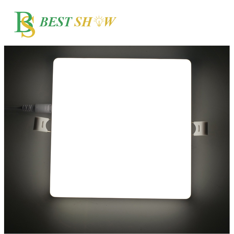 Free Cut Hole Size 9watt 12watt 18watt 24watt 36watt Round Square Frameless LED Panel Light