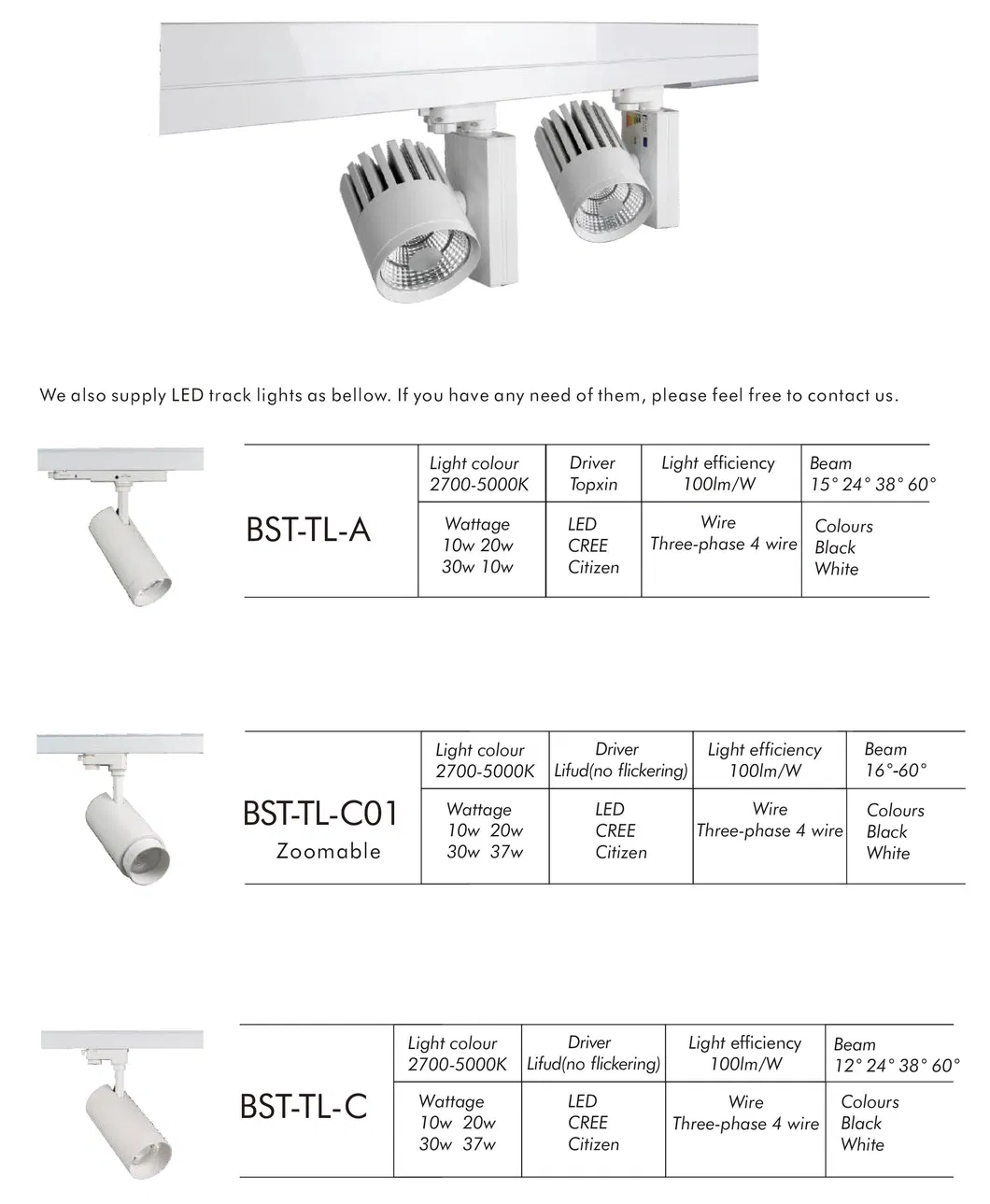 Free Sample LED Linear Indoor Supermarket Lighting Fixture Trunking Light
