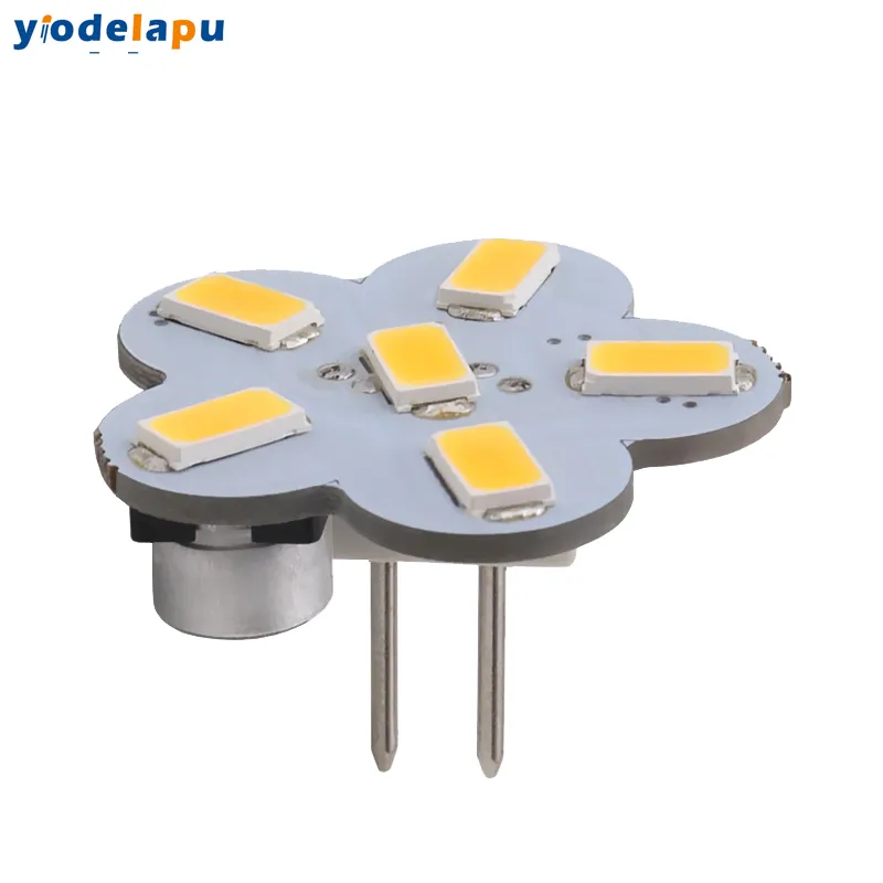 G4 Base 5730SMD 6LED Flower DC10-30V AC8-18V Wide Voltage LED Bulb
