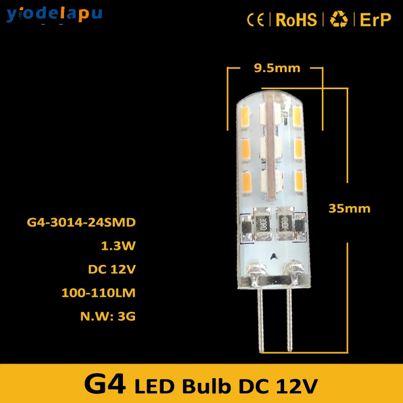 G4 LED Bulb 3014 DC 12V 24LED with CE RoHS