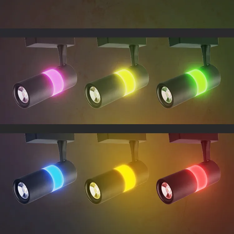 Guangzhou Flicker Free 100lm/W CRI85 PF> 0.9 2 3 4 Phase Wire AC85-265V COB 10W 20W 30W 40W 50W Dimmable Rail LED Magnetic Track Light for Showroom