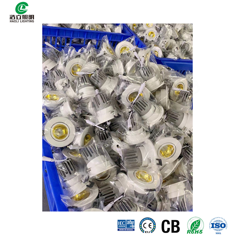 Haoli Light China Flush Downlights Supplier Square LED Downlight Interieur Glare Flick Free Ajustable Spot Light LED Downlight LED Down Lamp