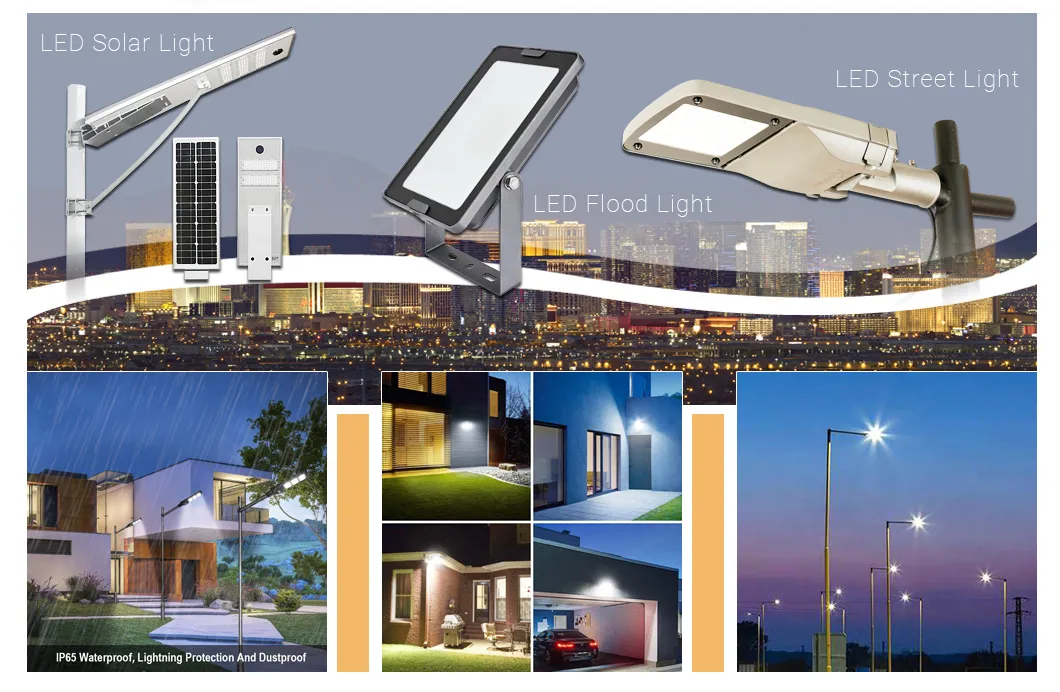 Height 1600 Solar LED Garden Light All in One Light Control IP65