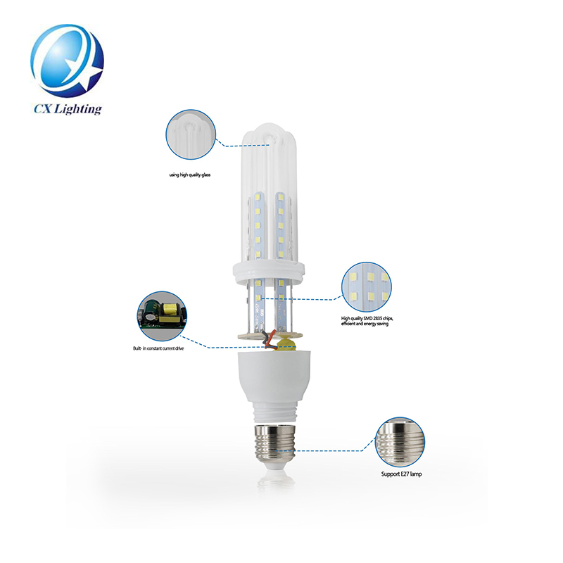High Bright 2u 3u 4u Spiral Energy Saver Competitive Price Energy Saving 24W 30W 36W 2835 SMD LED Lamp Light