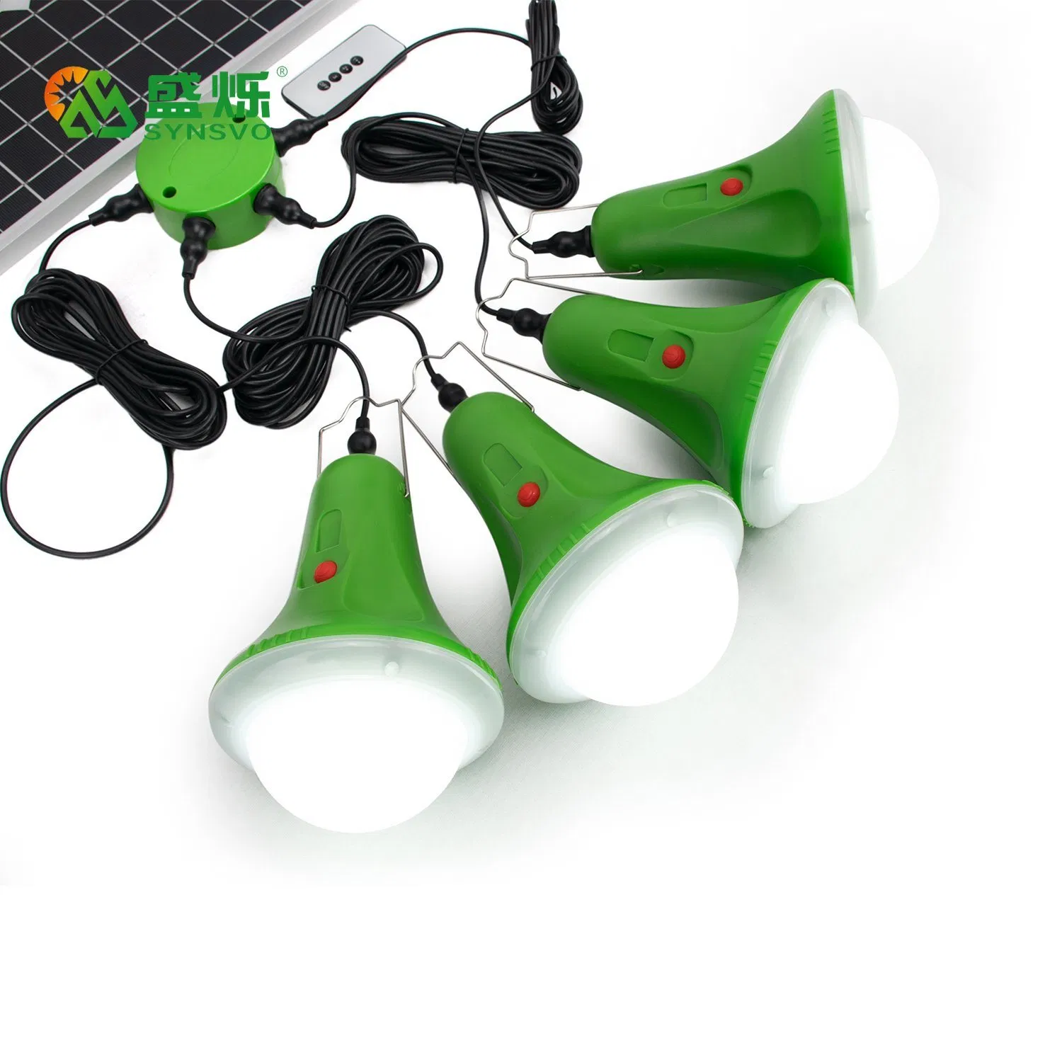 Home Solar Power System Lights with Remote Control IP55 Waterproof