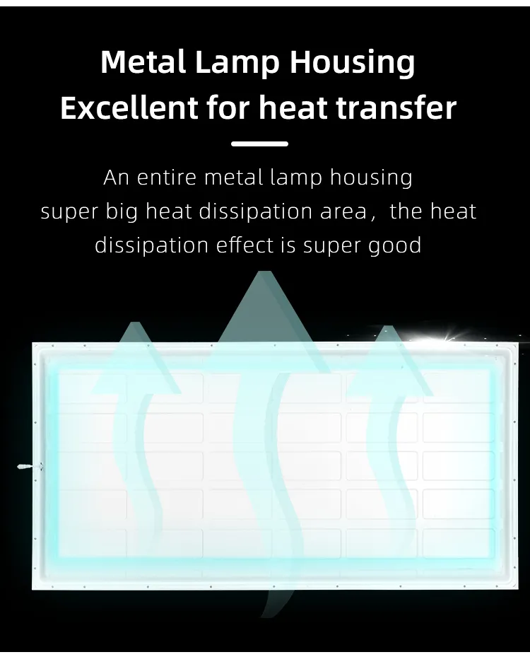 Hot Selling China Professional Manufacturer 6000K 60W 600X1200mm 2X4FT LED Ceiling Panel Light