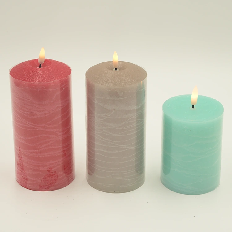 Standard Bullet Head Convex Top Paraffin Wax LED Candle