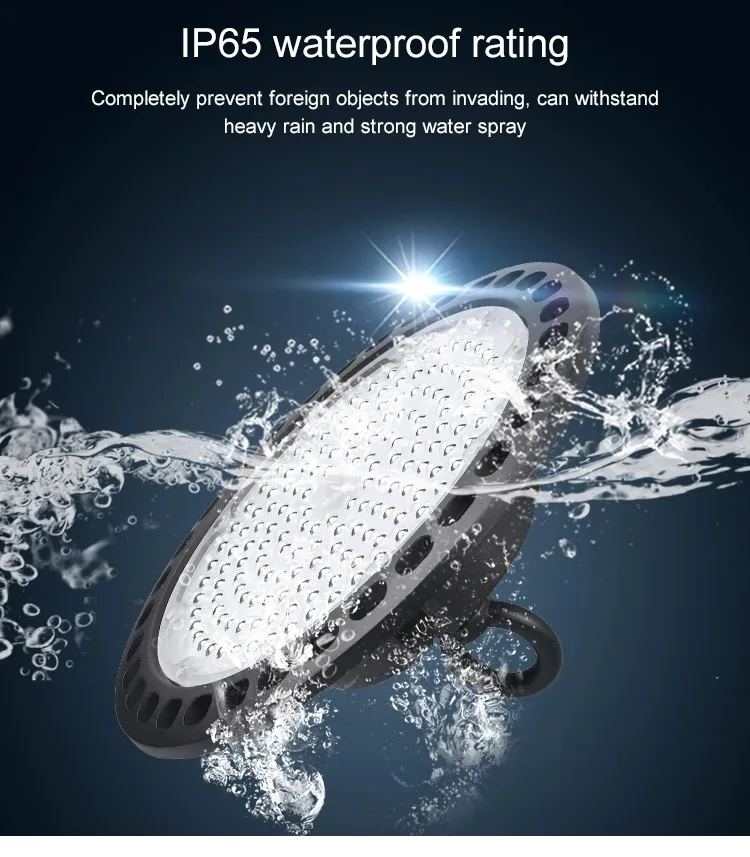IP65 Industrial Pendant Lamp UFO High Bay LED Light 100W 150W 200W Warehouse Lighting LED Highbay Light