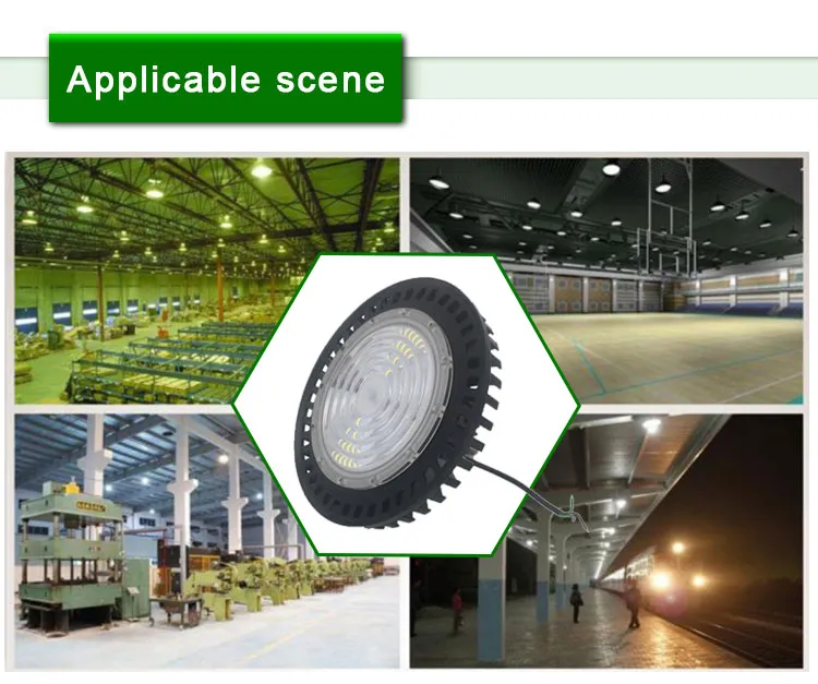LED Industry Warehouse Light with Black Housing 150W UFO LED High Bay Light