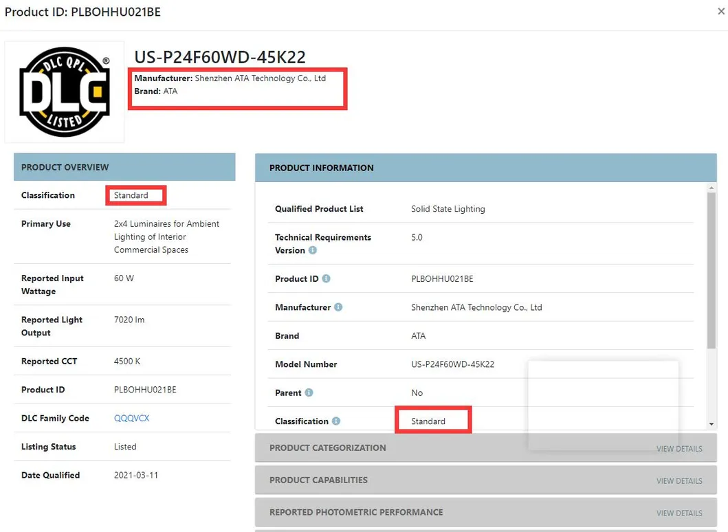 LED Panel 20/25/30/32/35/36/40/50/60/70/72/75W 297*297mm/603*603mm/300*1213mm/603*1213mm UL/cUL/Dlc4.2/ETL/Dlc Approved 130lm/W Square Slim Light LED Panel