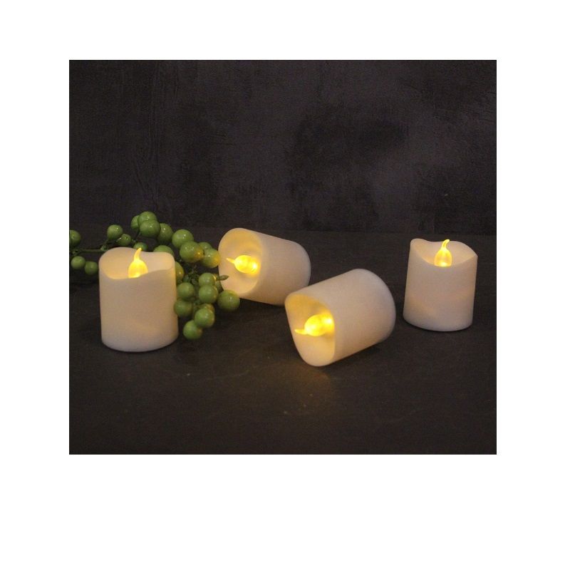 LED Tea Light Warm White Flickering Flameless Tealight Set
