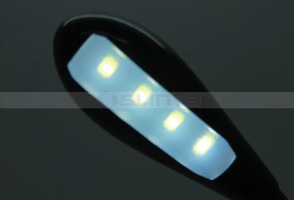 Logo Printing 2 Brightness Settings Rechargeable Extra-Bright 8 LED Clip Book Light