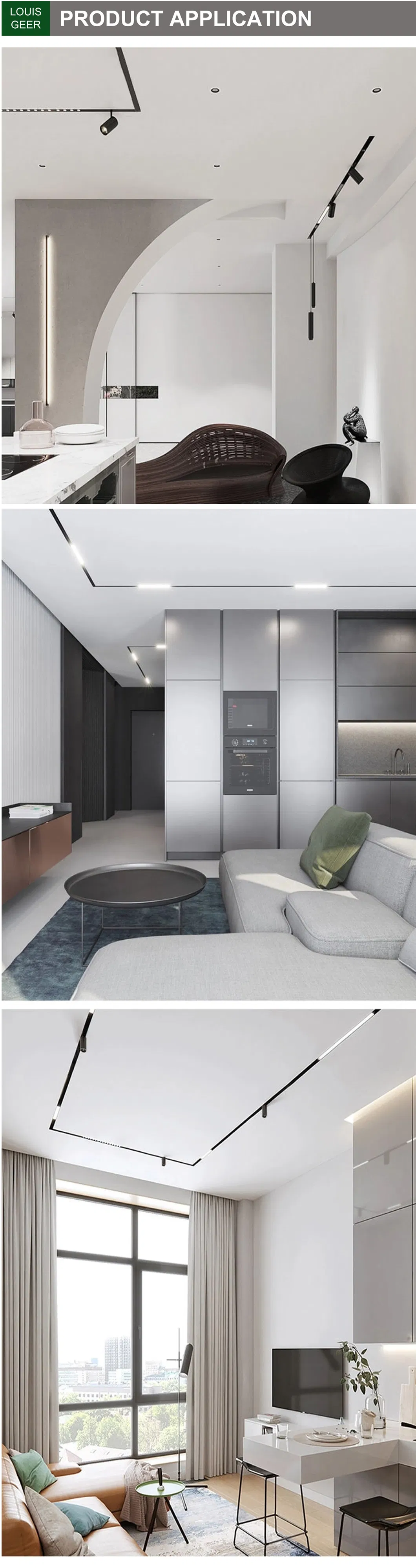 Magnetic Track Light Sunbelt 39W CRI85 100lm/W 5000K Magnet Track Light System Lighting Track Magnetic