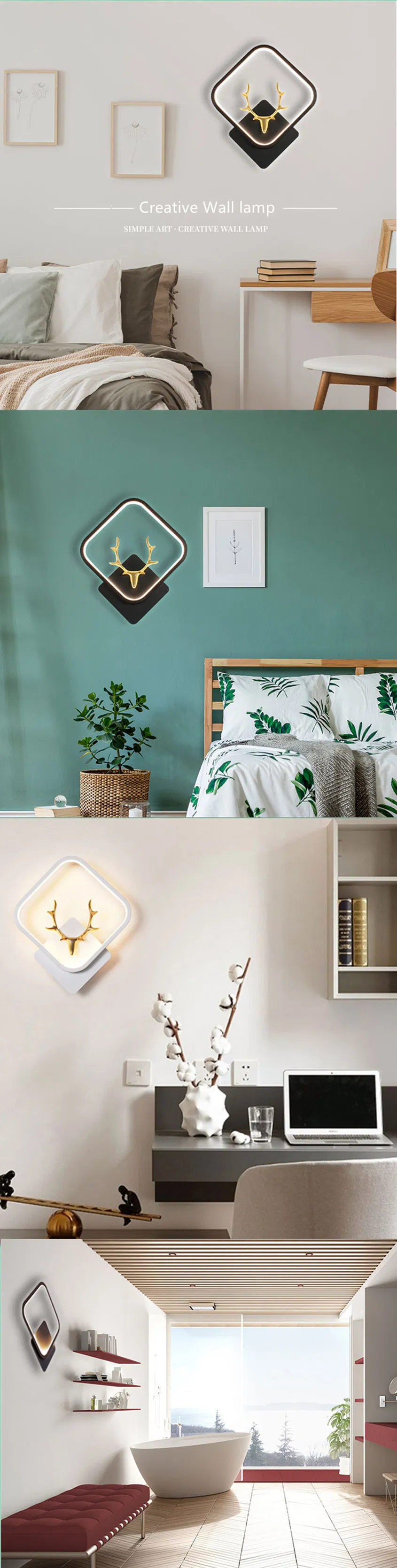Modern Bedroom Living Room Hotel Home Aluminum Decorative Spotlight LED Outdoor Wall Lamp