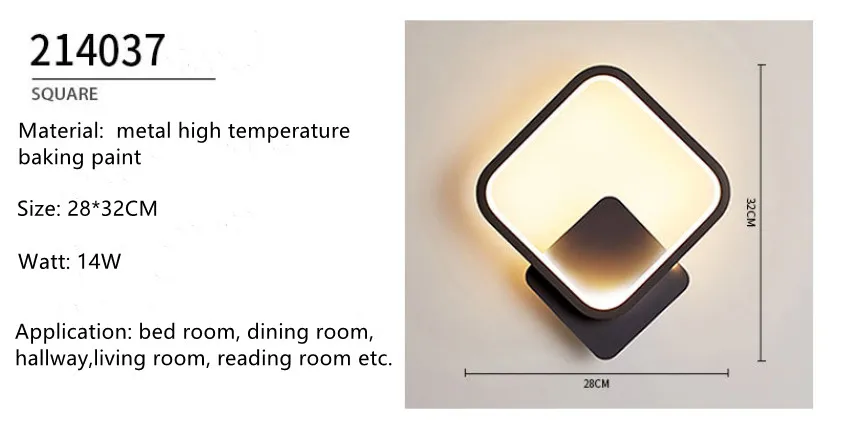 Modern Bedroom Living Room Hotel Home Aluminum Decorative Spotlight LED Outdoor Wall Lamp