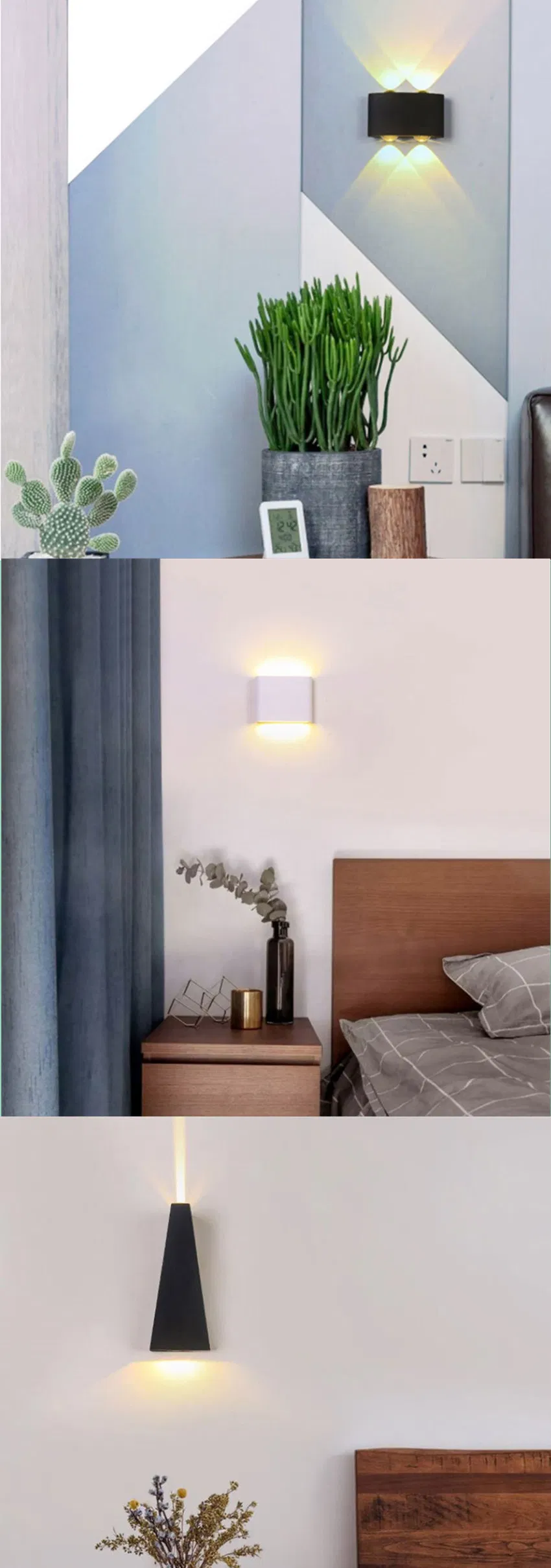 Modern Bedroom Living Room Hotel Home Aluminum Decorative Spotlight LED Outdoor Wall Lamp