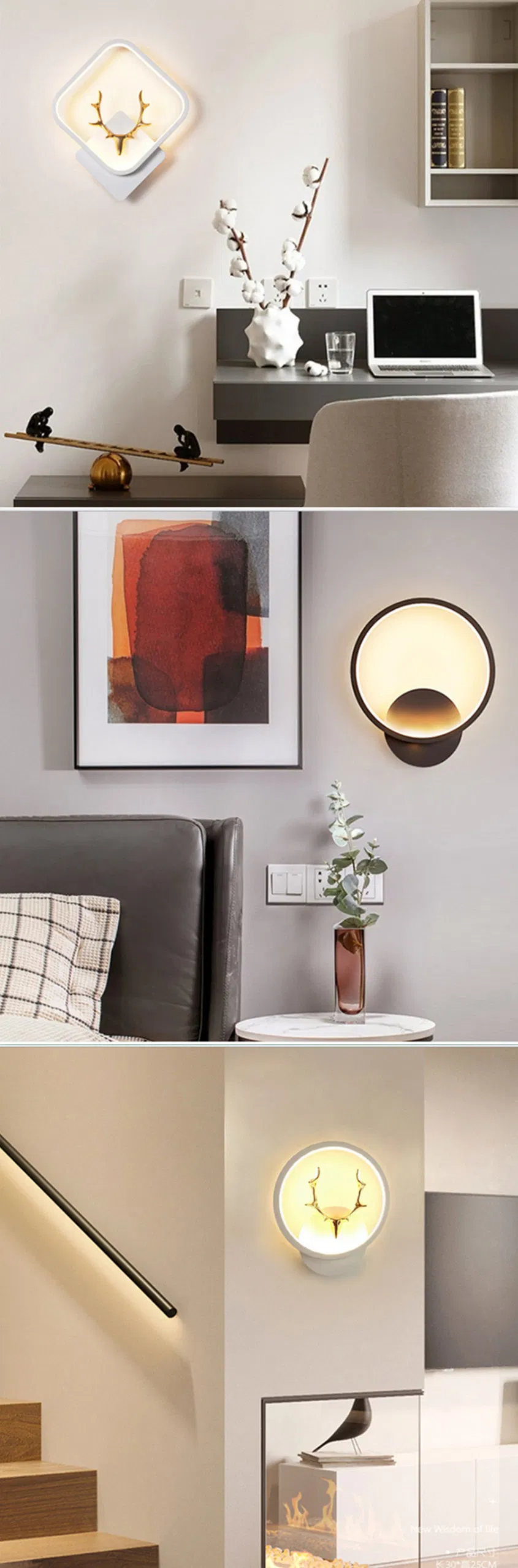 Modern Bedroom Living Room Hotel Home Aluminum Decorative Spotlight LED Outdoor Wall Lamp