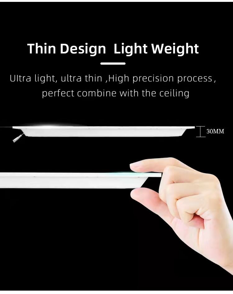 Modern New Design Hot Sale Office Backlit LED Flat Panel Light 60W 120lm/W 600X1200mm 2X4FT Aluminum Frame LED Panel Light
